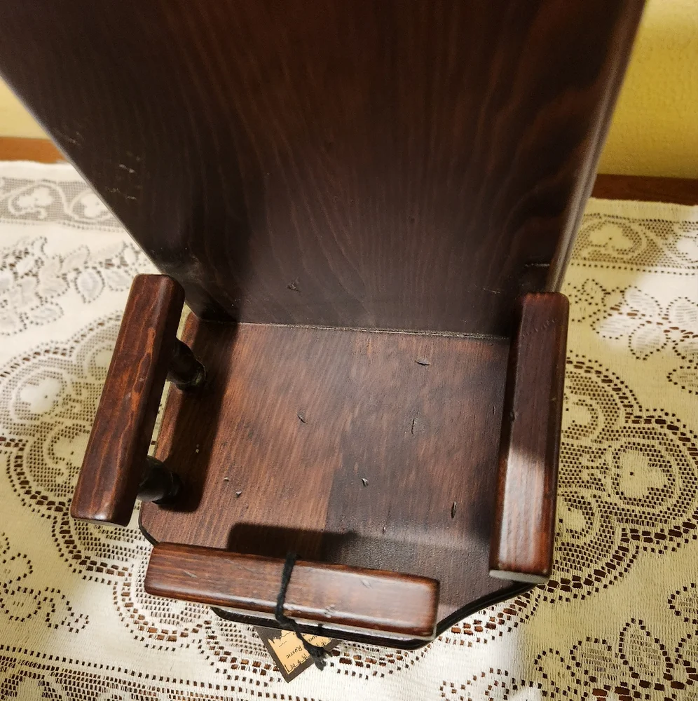 Vintage 1960s Victorian Dark Wood Wall Shelf Three Mountaineers Inc.
